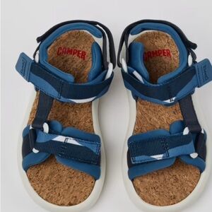 Camper Kids Pelotas Flota Navy and White Sandals